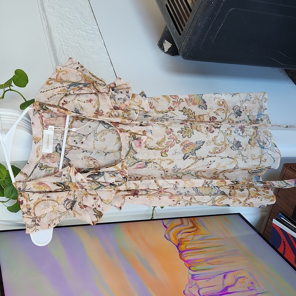 Zimmermann silk sleeveless top paisley
